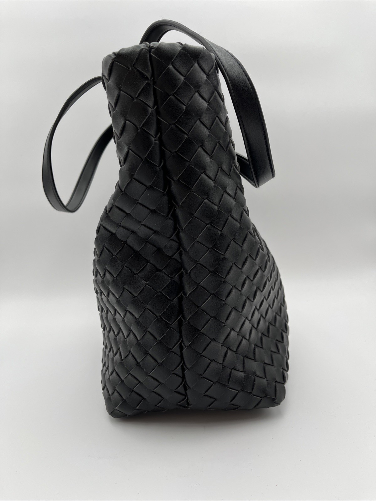 On 34th Extra Large Woven Tote Bag Black NWT