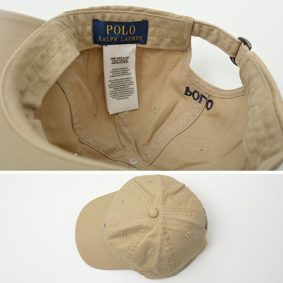 Polo Ralph Lauren CAP Ladies One Point Pony Chino Cap Cotton Cap Boys NAVY New I