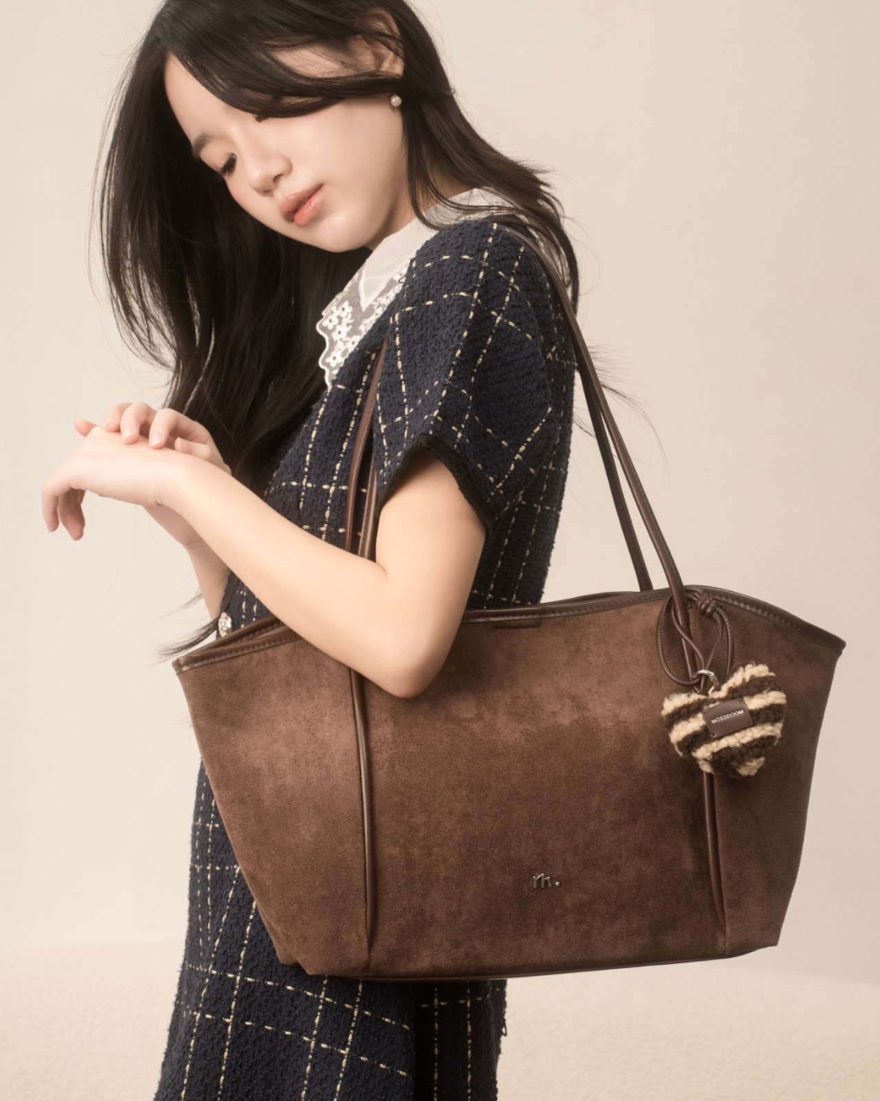 MOSSDOOM Vione Large Shoulder Tote Bag Women Dopamine Color Handbag