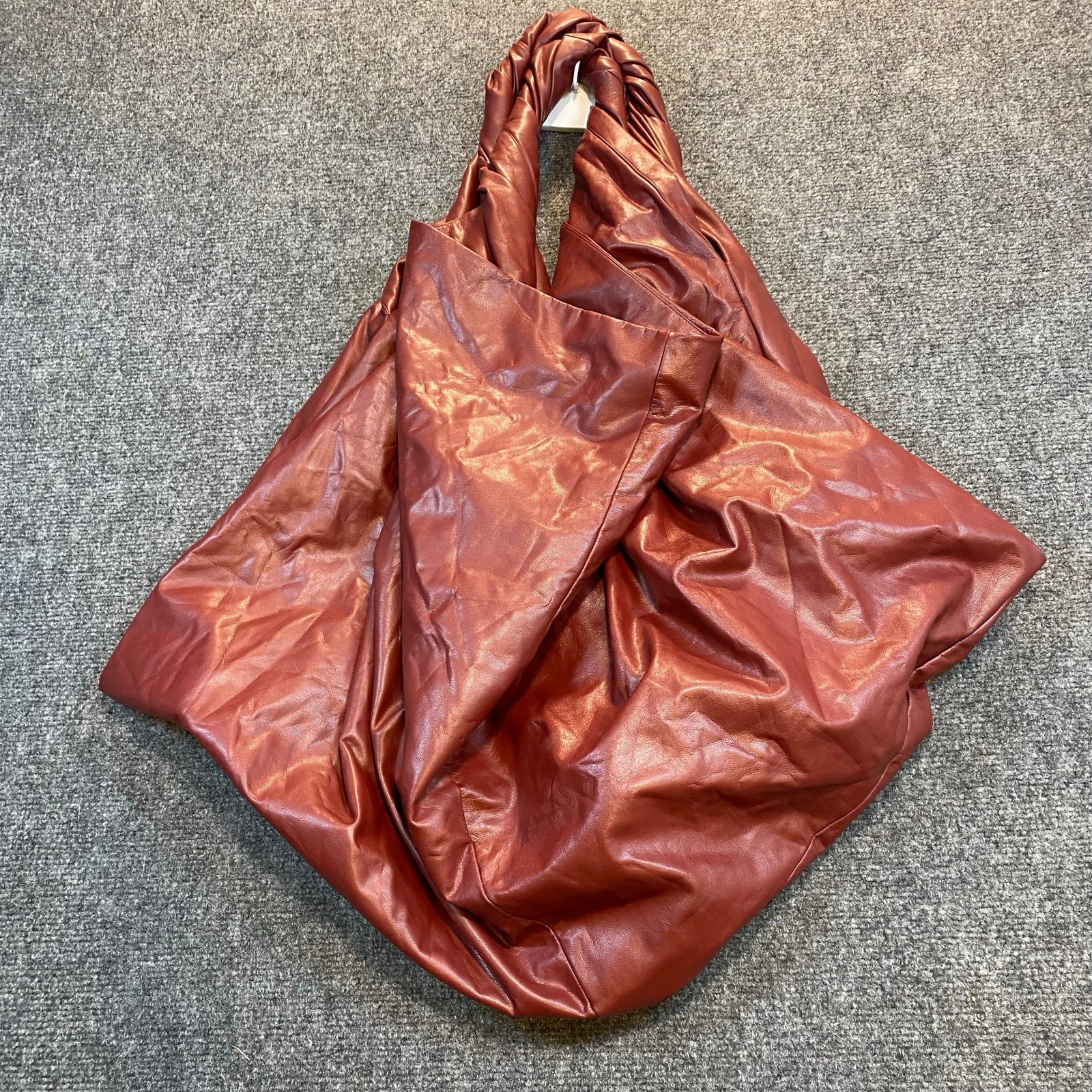 A.L.C. Womens LEO Vegan Leather Slouch Shoulder Bag Purse Oversized Twist Handle