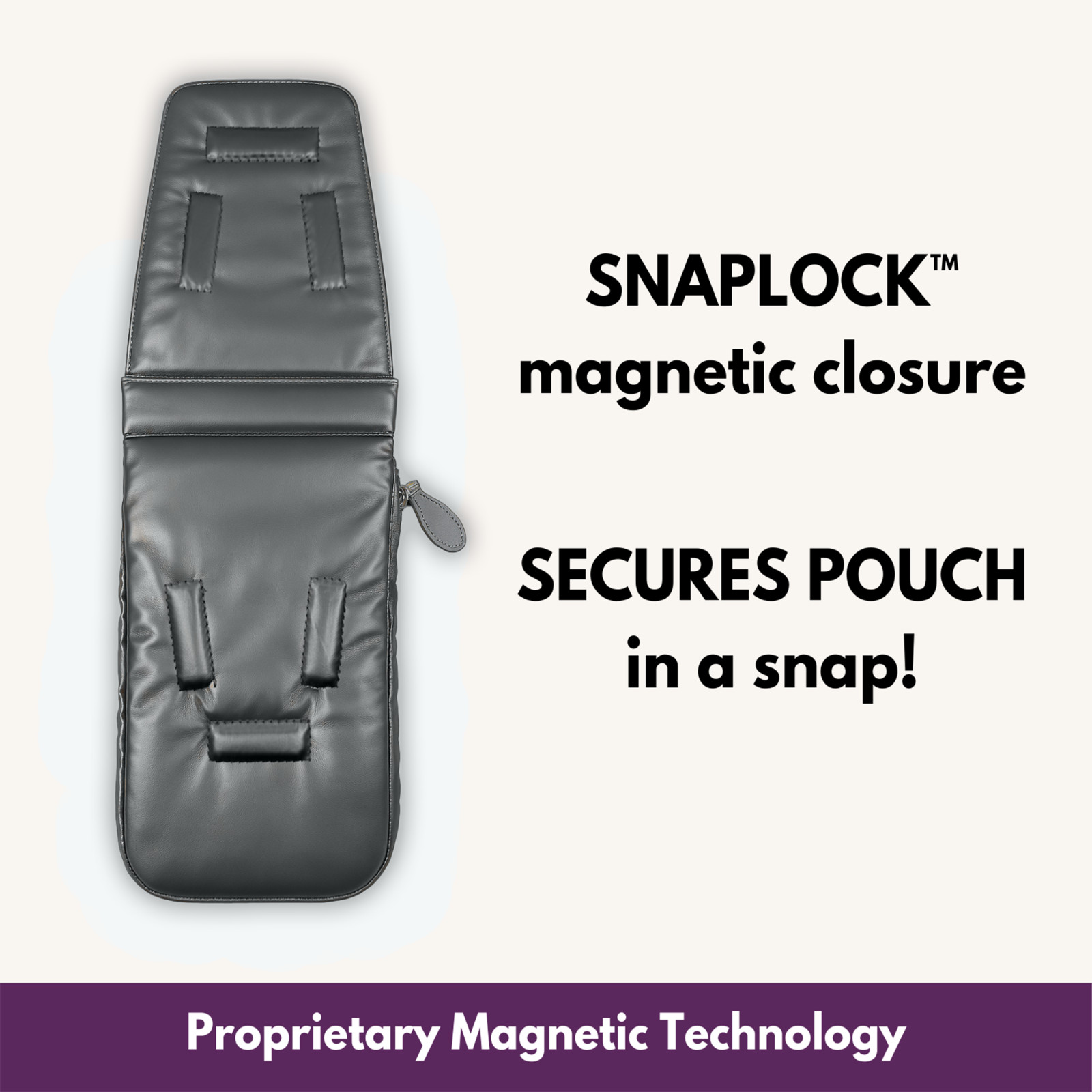 Bolsetta Magnetic Zippered Hip Pouch – Beltless Handbag + RFID – AMERICANA