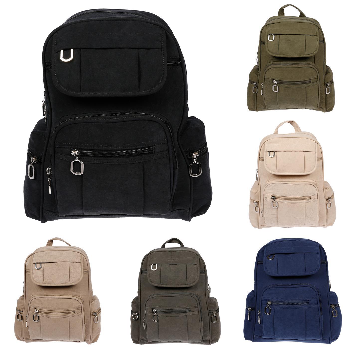 Canvas leichter Damenrucksack Rucksack Tasche City Nylon Schultertasche Damen