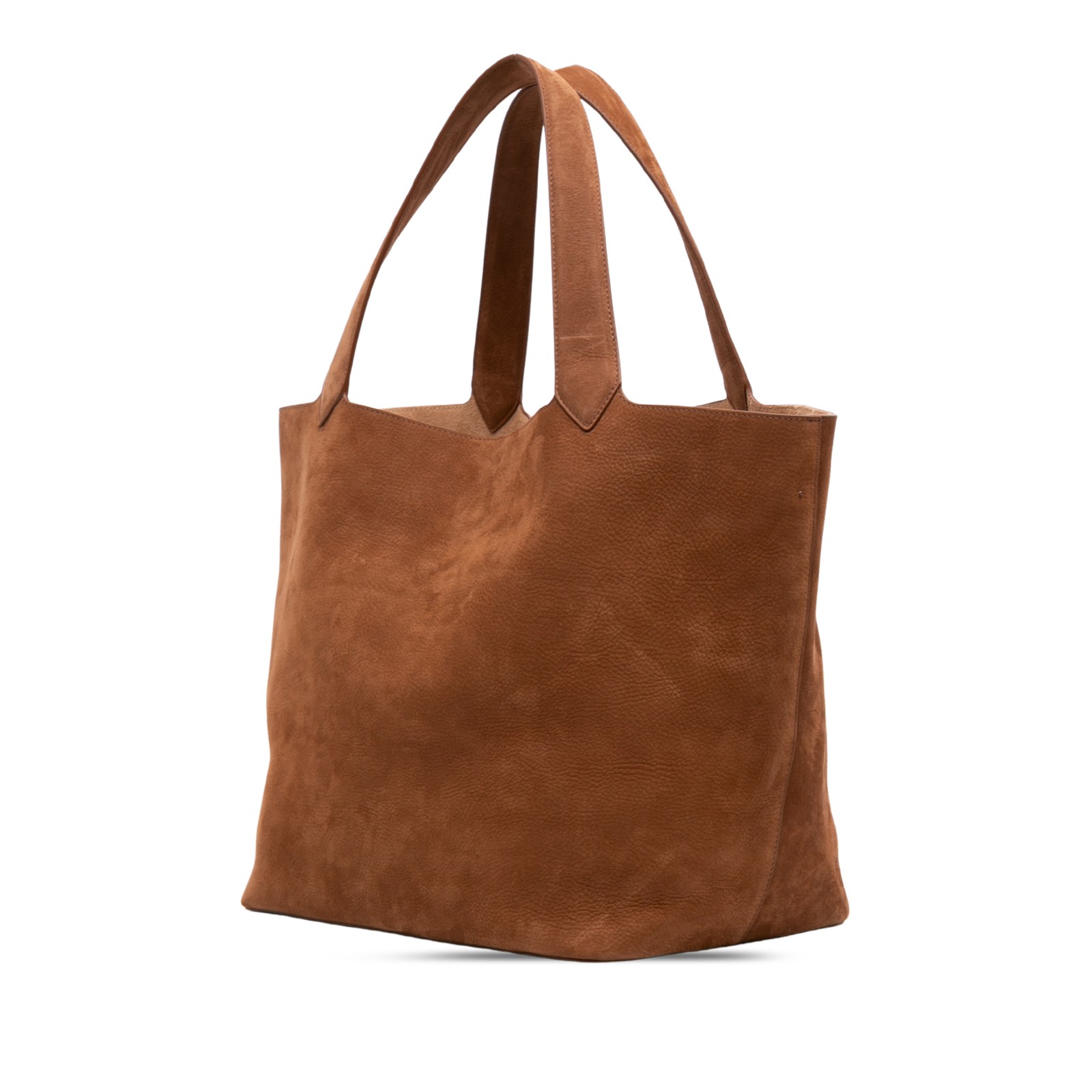 ALAÏA Nubuck Le Cabas Tote Pre-Loved Brown