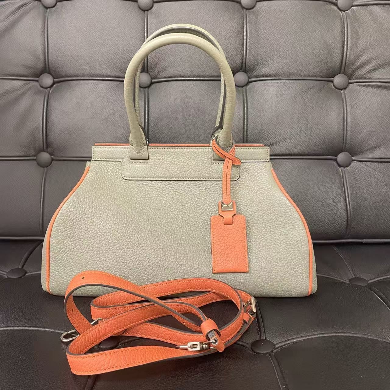 Moynat Pauline Box Bag Leather Milk Box Crossbody Top Handle Mini Bag
