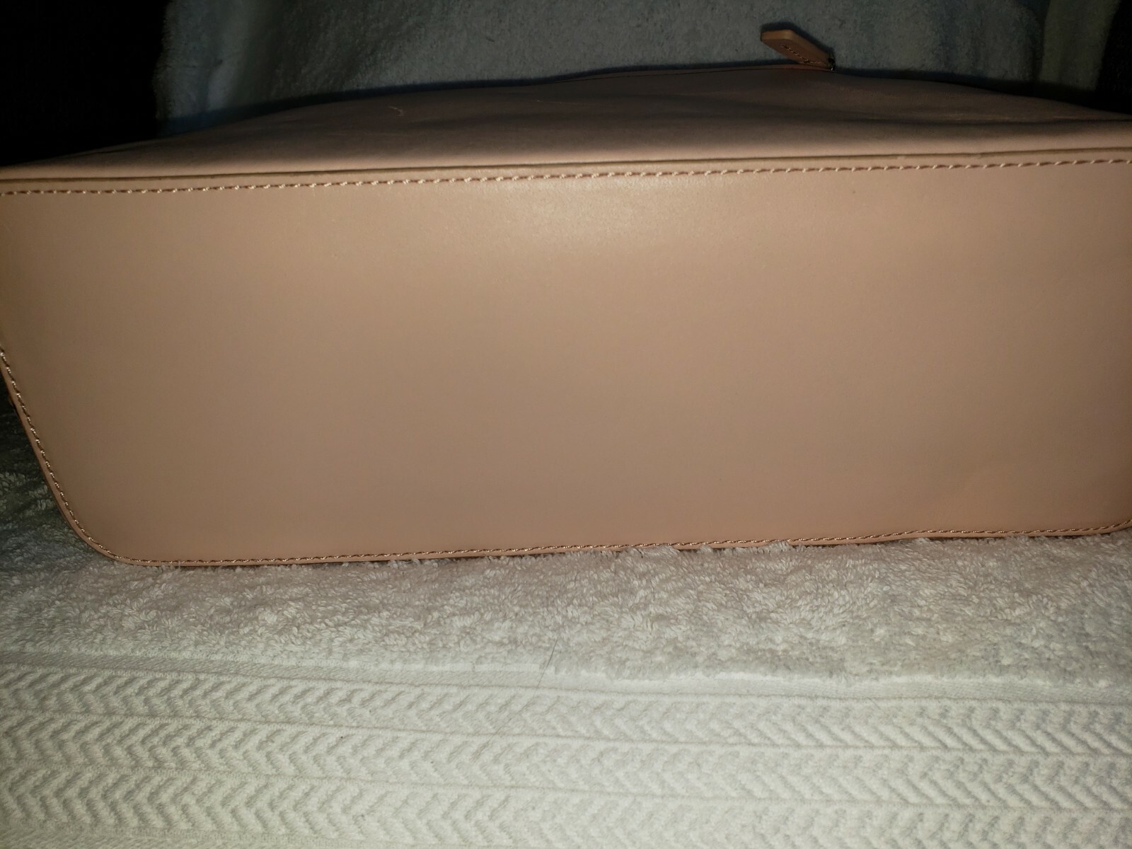 Steven Alan Blake Leather Basket Tote Pale Peach/Pink w/minor defects see images