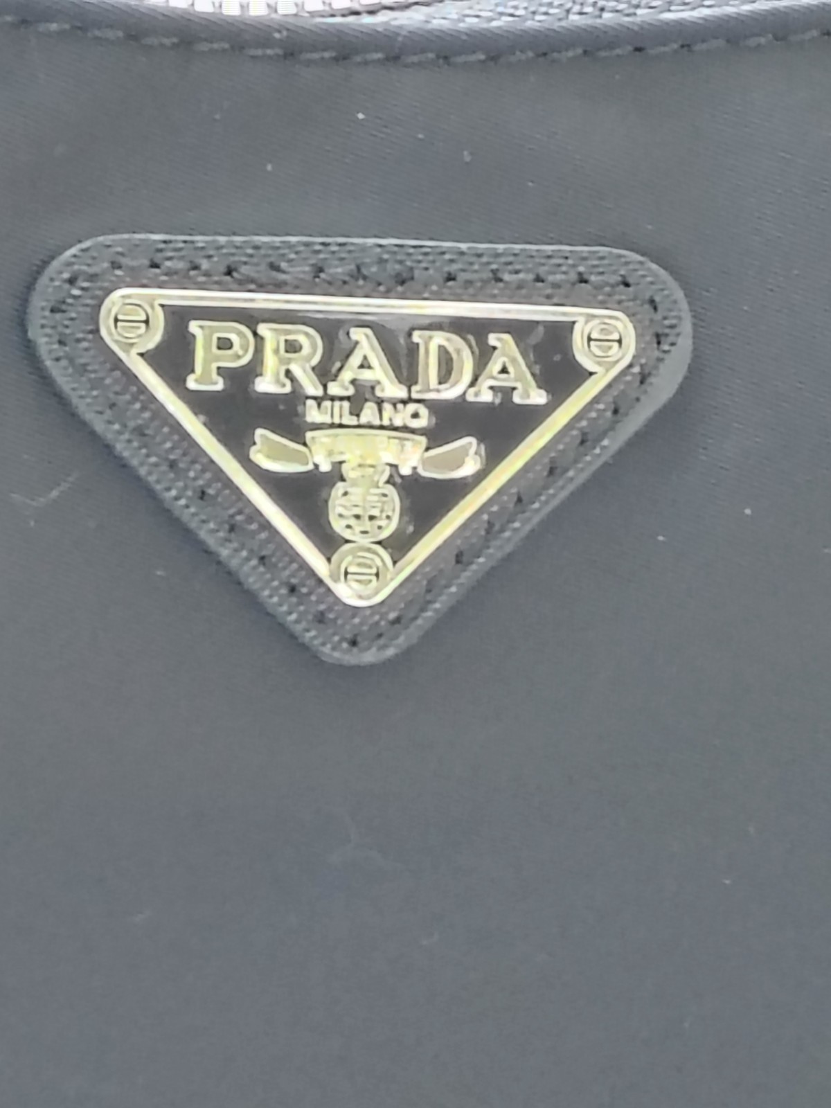 Prada Re-Edition 2005 Re-Nylon And Saffiano Mini Bag In Nero With Cert. Of Auth.