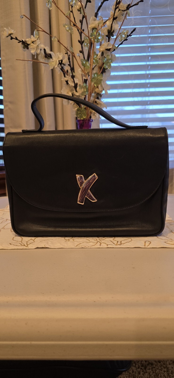 paloma picasso leather bag w/o chain