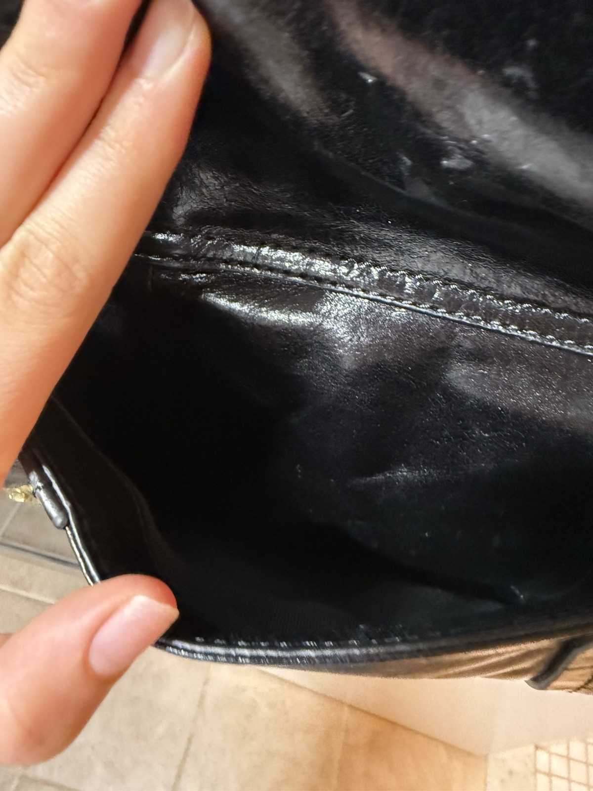 Badgley Mischka Black Satchel Top Handle Bag Zip Gold Hardware Pockets