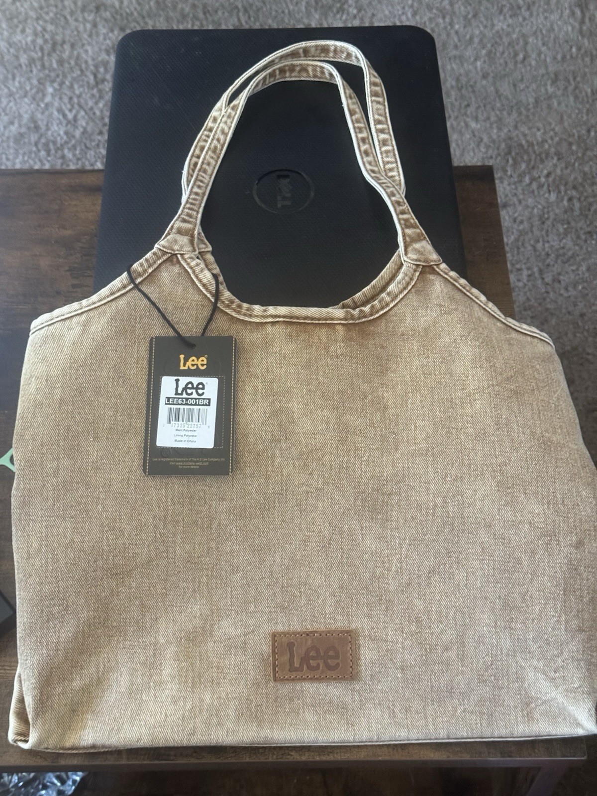 Lee Shoulder Bag Tan Jean Material NWT