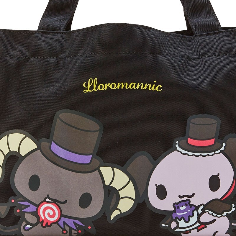 Sanrio Puroland Lloromannic Tote Bag Black and White 15.7×4.7×8.4in JAPAN NEW