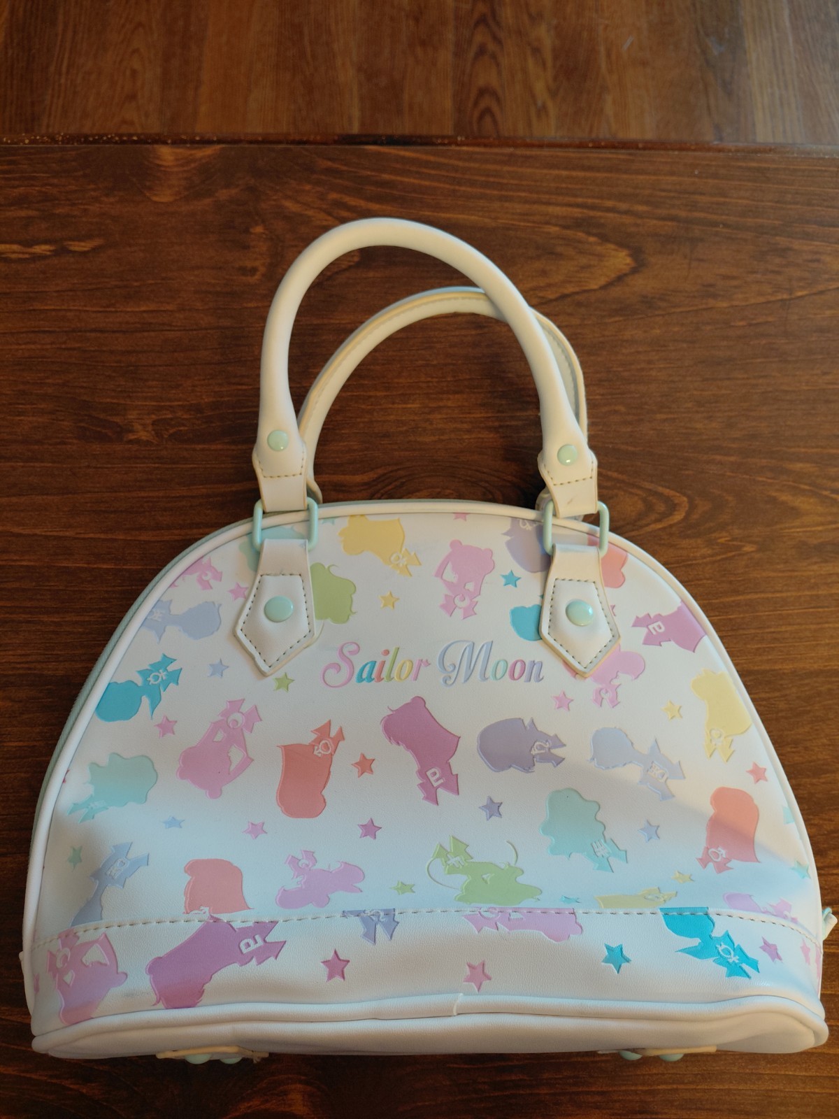 Sailor Moon White Pastel Character Toss Print Bag Purse Satchel Hot Topic Kawaii