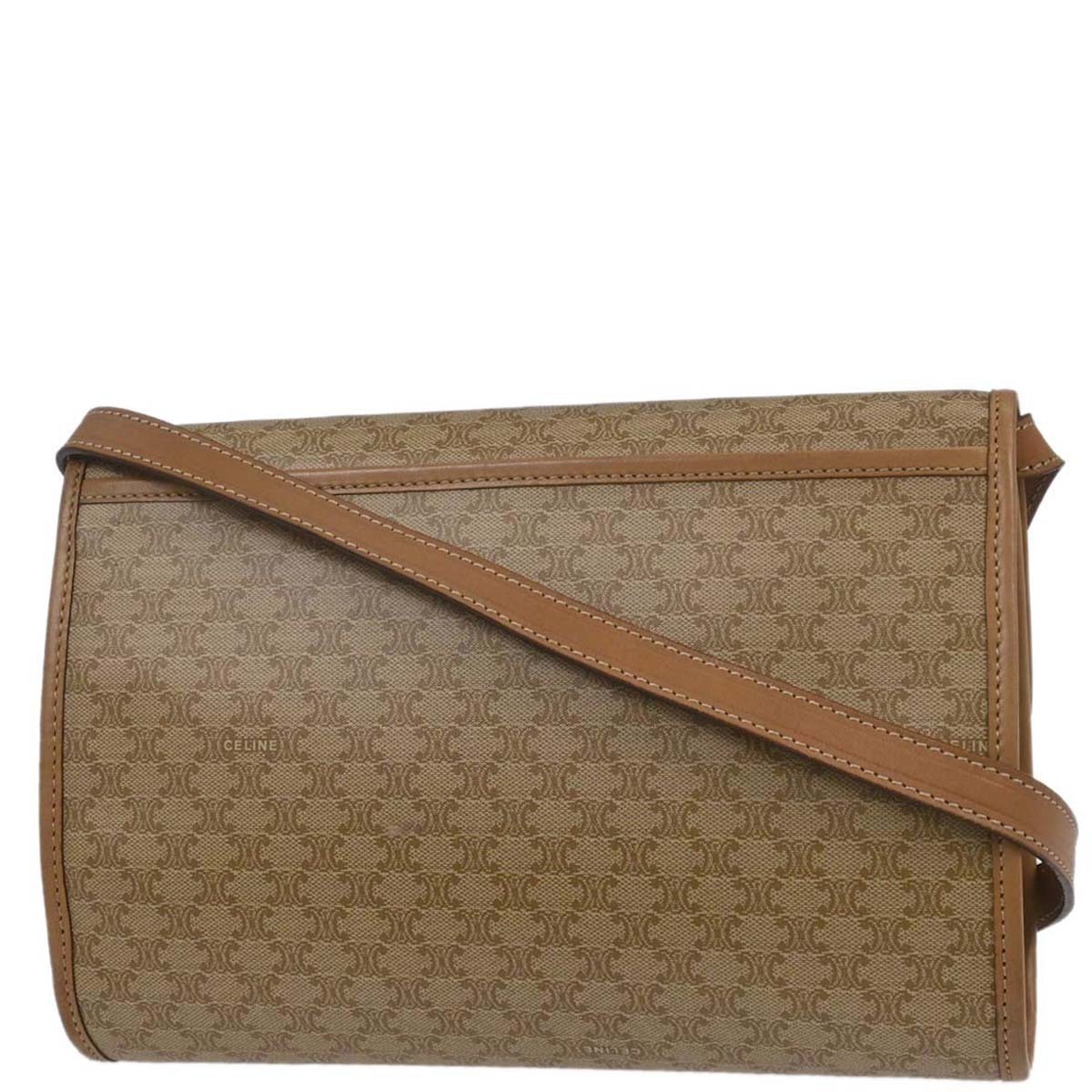 Celine Beige Macadam Shoulder Bag M13 136162