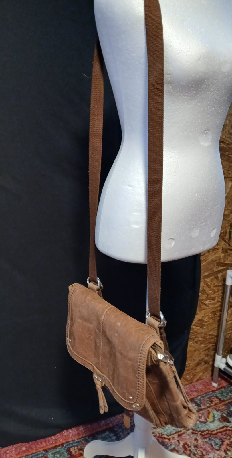 The Sak Ventura Convertible Crossbody,Shoulder, Backpack Brown Leather Bag