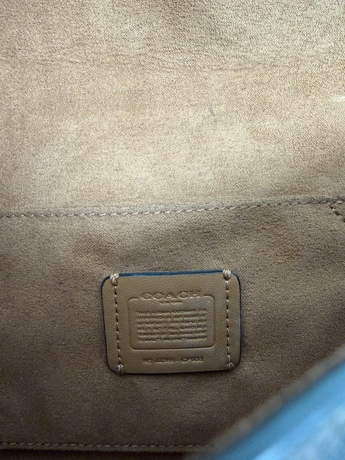 Coach Signature C Logo Crossbody Wallet Bag Brown/Black Gold Chain Snap