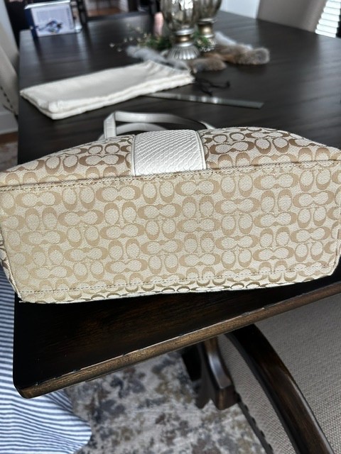 Coach Shoulder Bag with Scarf + Dust bag