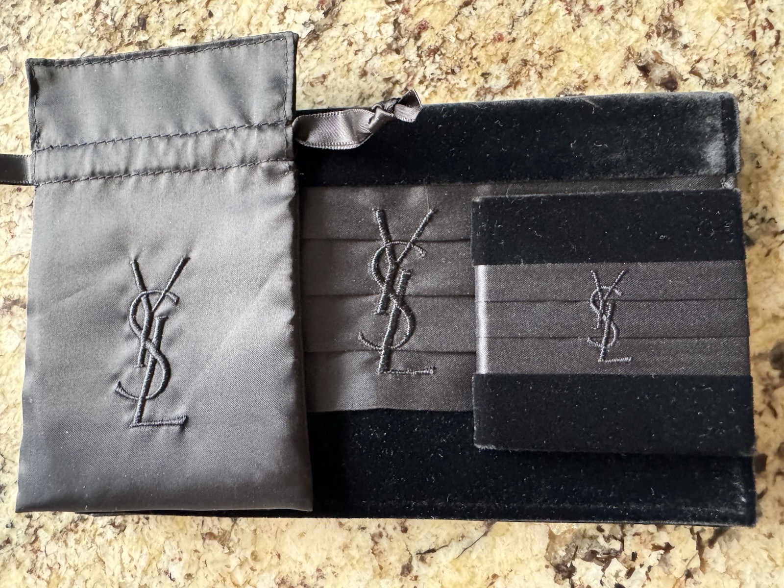 YSL Parfums Velveteen/Silky Fabric W/Mirror- Customer Appreciation Gift