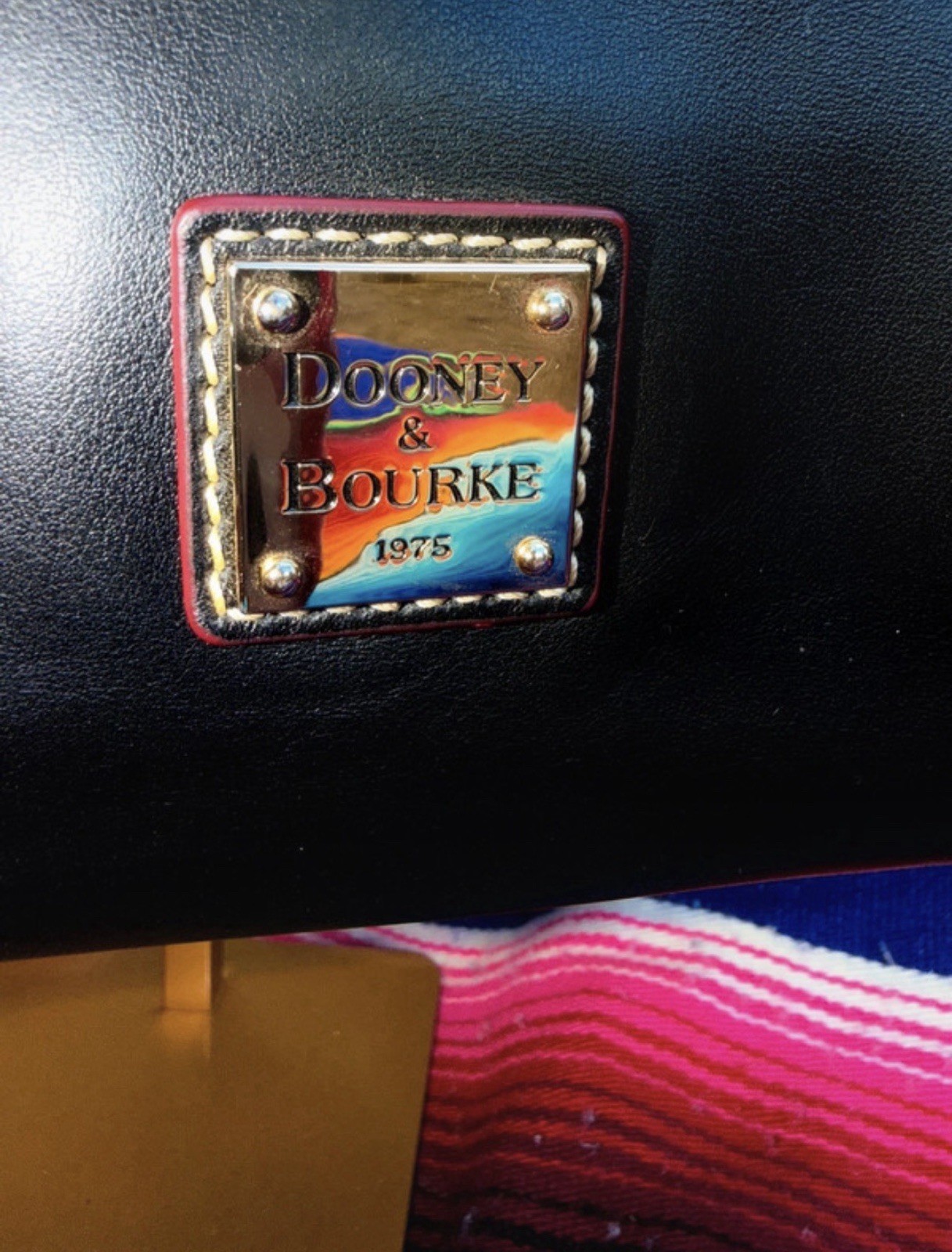 Dooney & Bourke Black Shoulder Bag. Charms included.