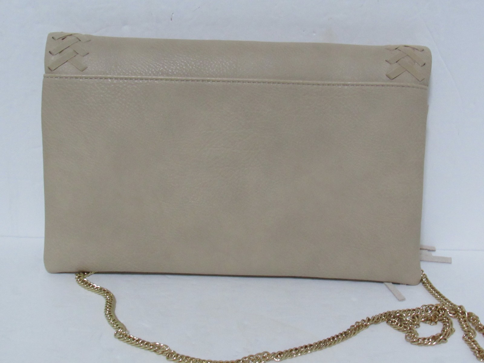 Beige Clutch Crossbody Small Purse Detachable Chain Strap Handbag Chic Event