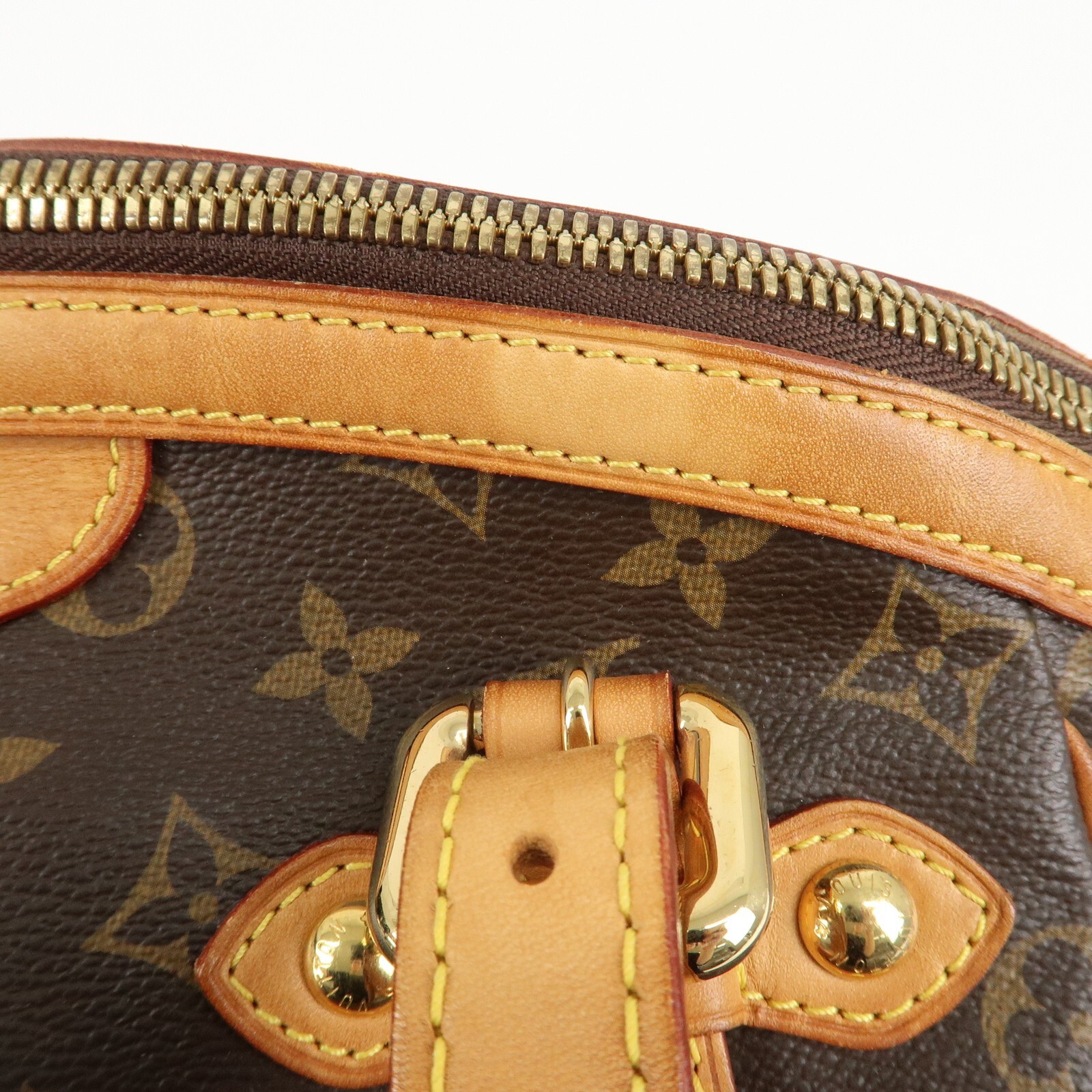 Louis Vuitton Monogram Tivoli GM Shoulder Bag Brown M40144 Auth Used