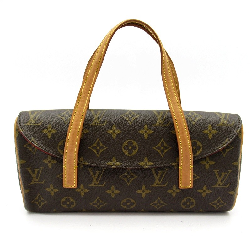 LOUIS VUITTON Sonatine M51902 Monogram Handbag Brown USED