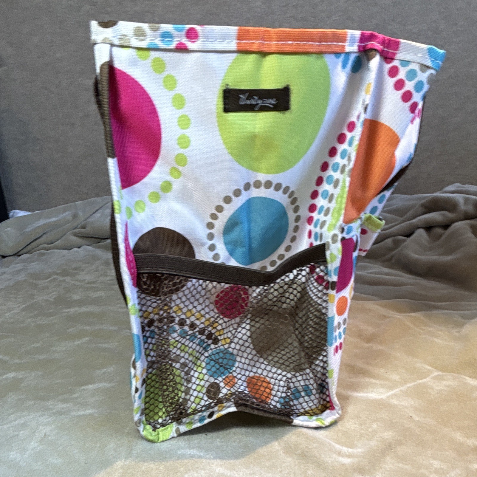 Thirty-One Organizing Utility Tote Bag – Colorful Circles / Dots Print