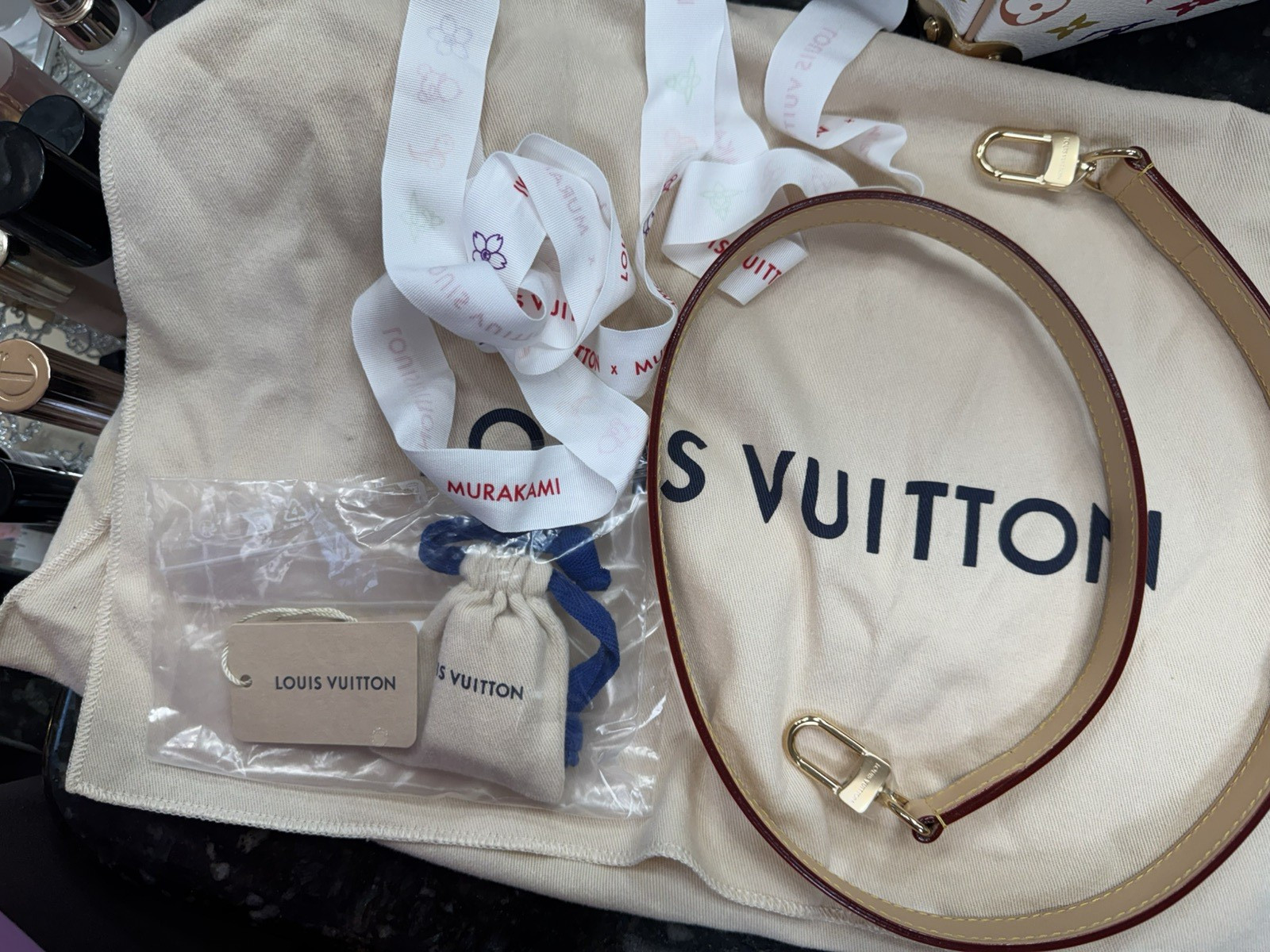 RARE New Louis Vuitton x Murakami White Multicolor Speedy 25 Handbag SOLDOUT
