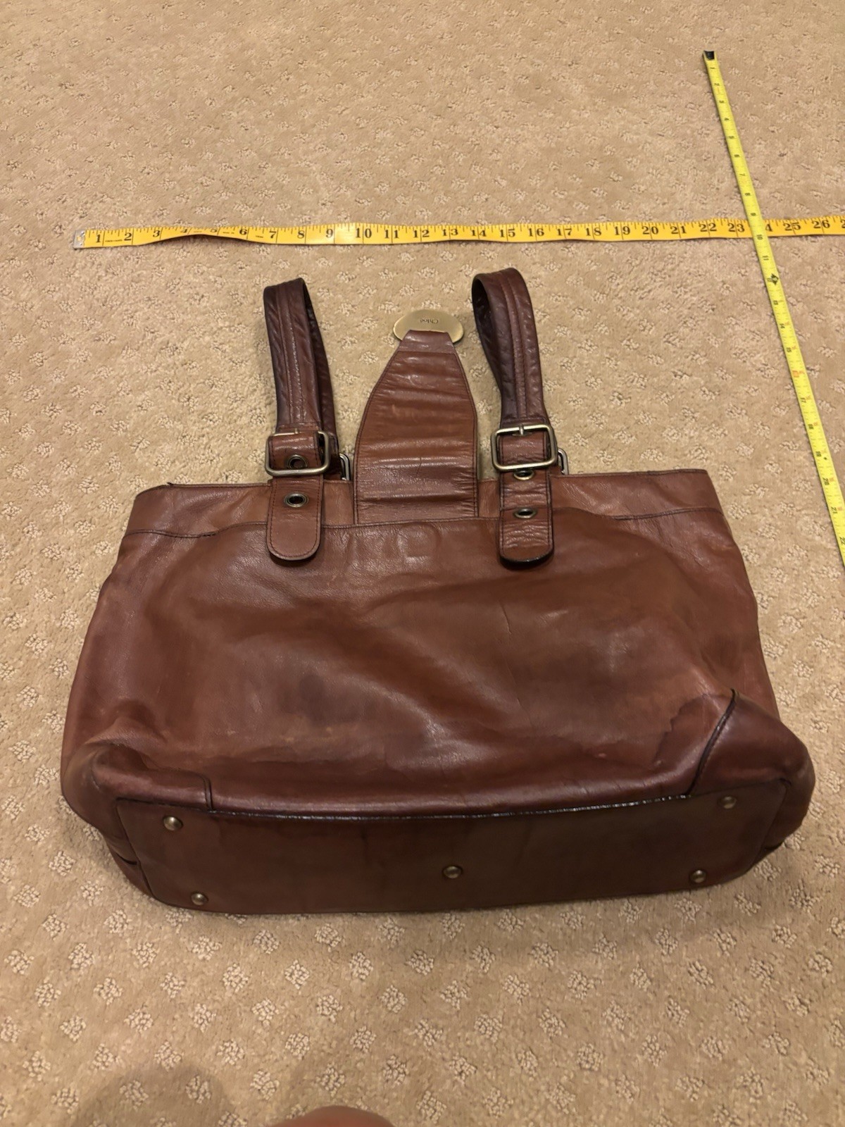 AUTHENTIC Brown Leather Vintage ‘Chloe’ Bag. No ‘made in’ tag. No serial #