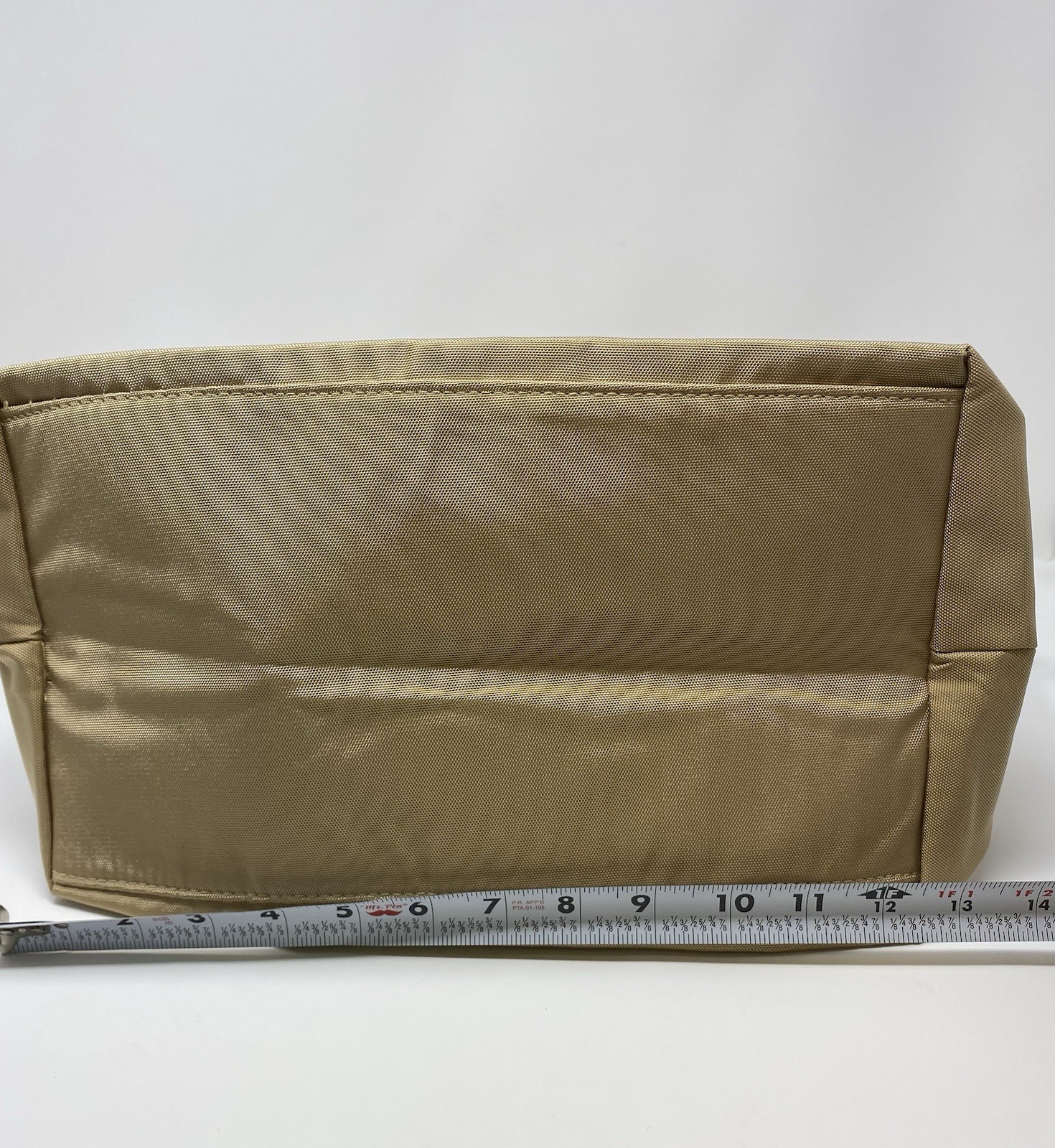 Tanger Outlets Classic Nylon Travel Tote Bag Faux Leather Handles