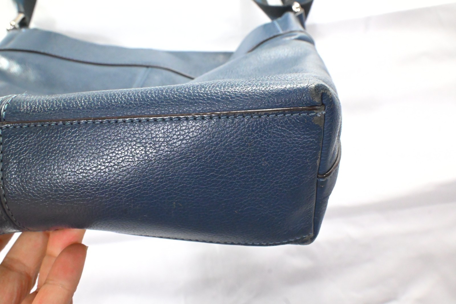 COACH Charles Unisex Blue leather Messenger Bag F72362