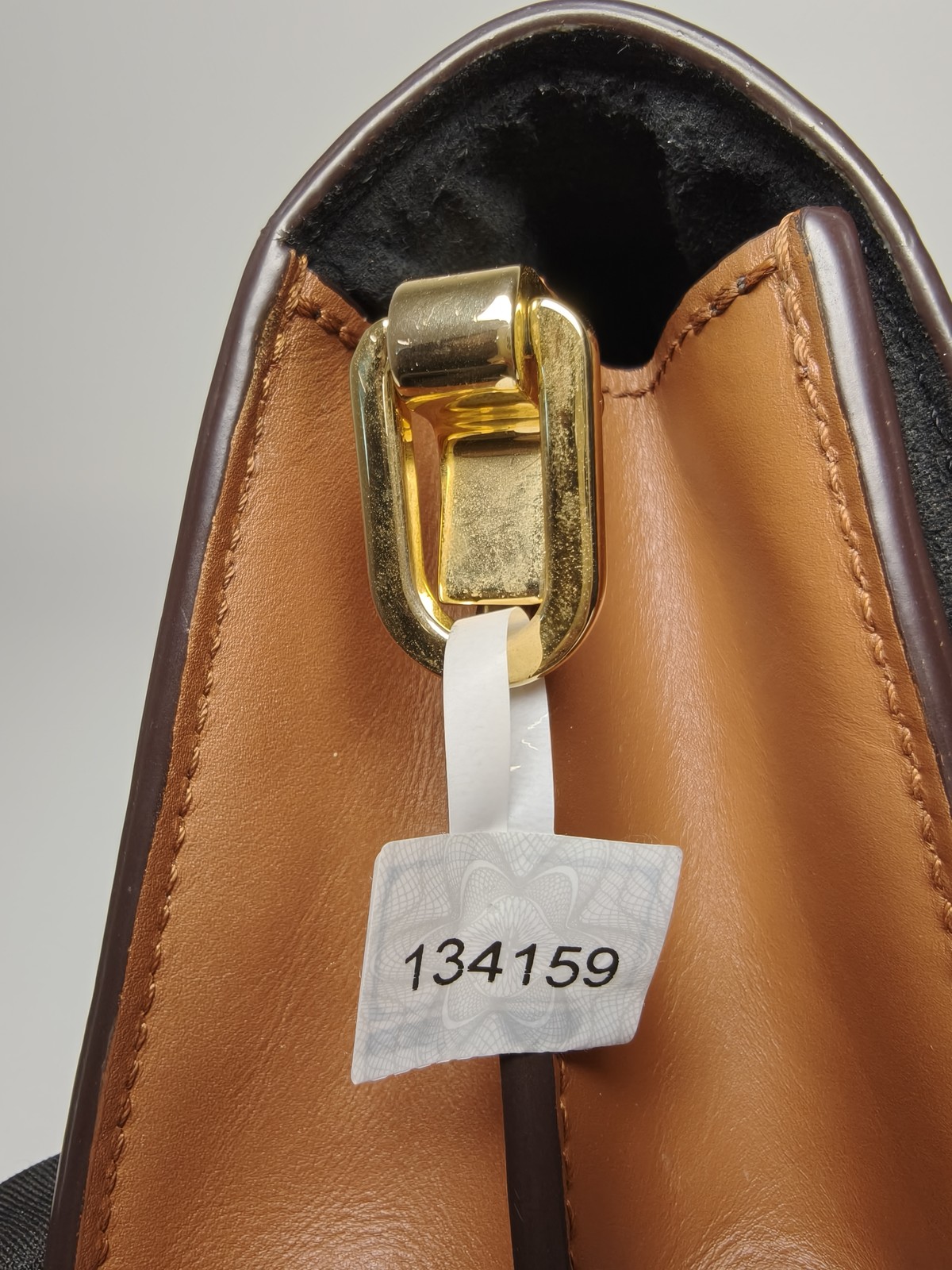 Louis Vuitton Dauphine Small Monogram Reverse Canvas Flap Bag Gold HW