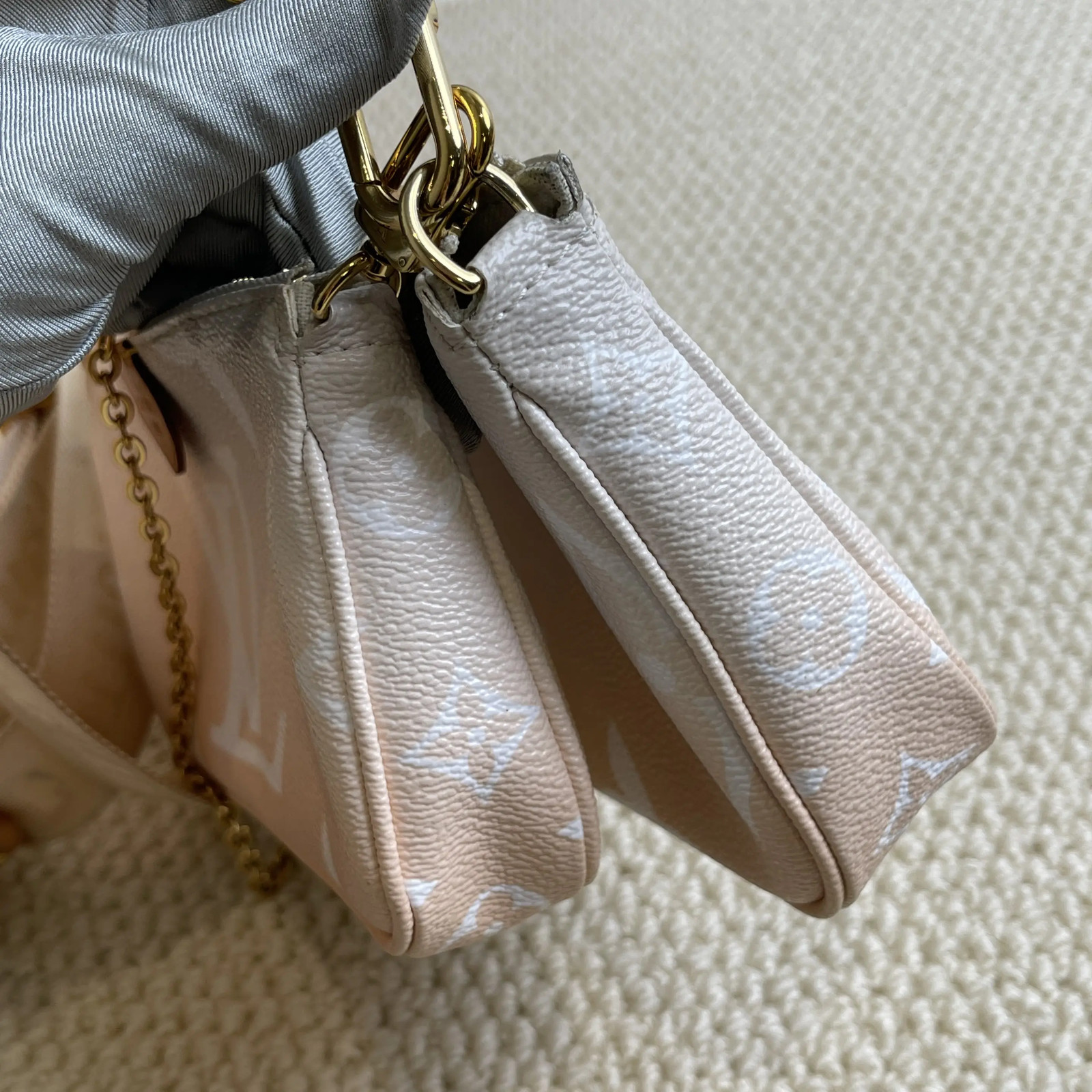 Louis Vuitton Limited Multi Pochette Orange Gradient Crossbody Bag