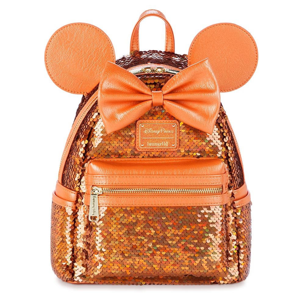 Loungefly Mini Backpack Hard Tag Apricot Crush with matching ears Brand New