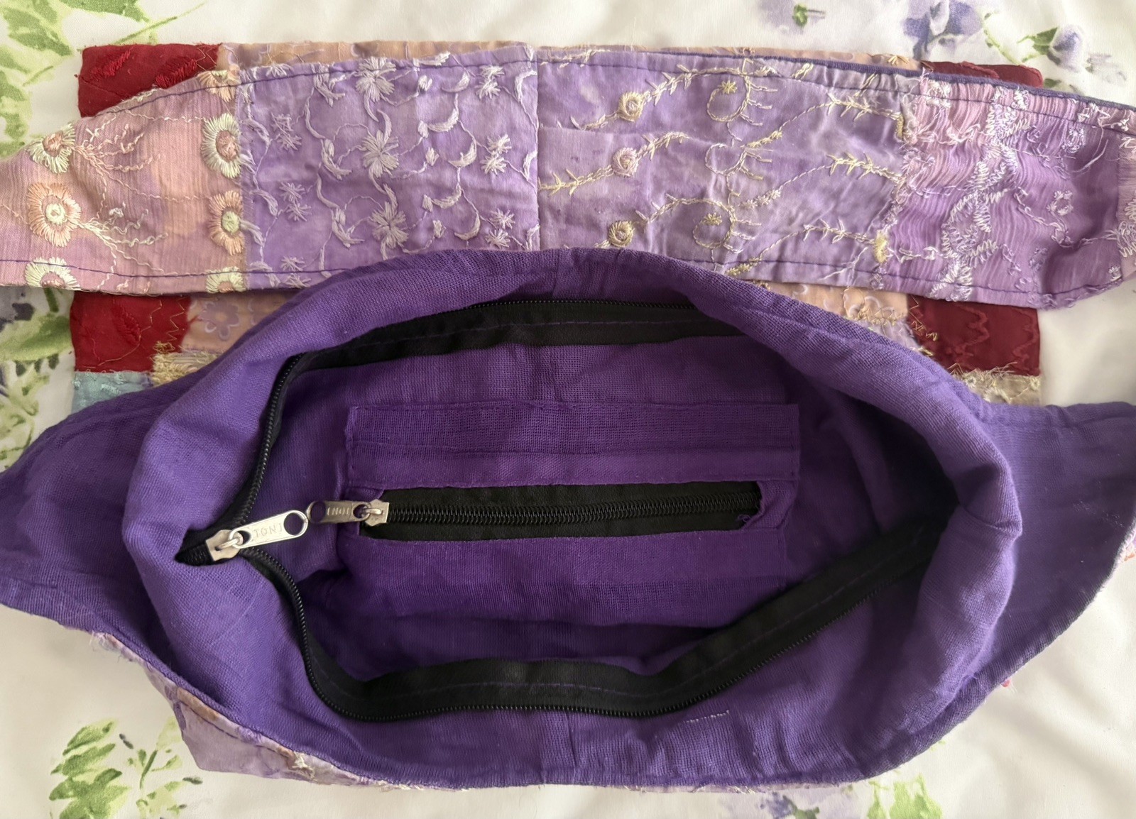 Patchwork Crossbody Sling Bag Purse Flower Boho Hippie Bohemian Shoulder Bag