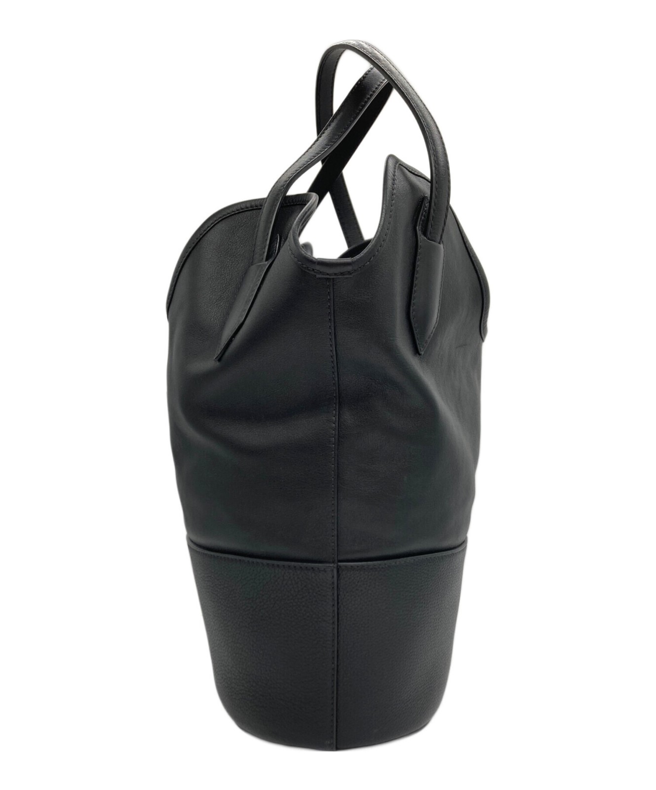 J&M DAVIDSON RAY BUCKET S Leather Black Handbag #TFB2947