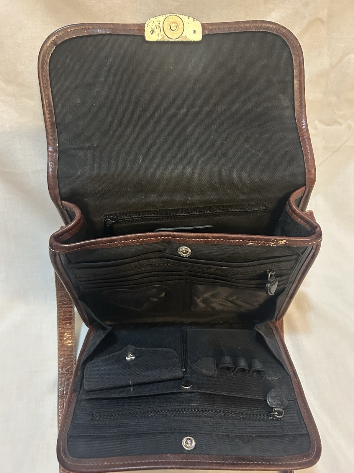 Vintage Brighton Leather Crossbody Bag Brown And Black Women’s Bag