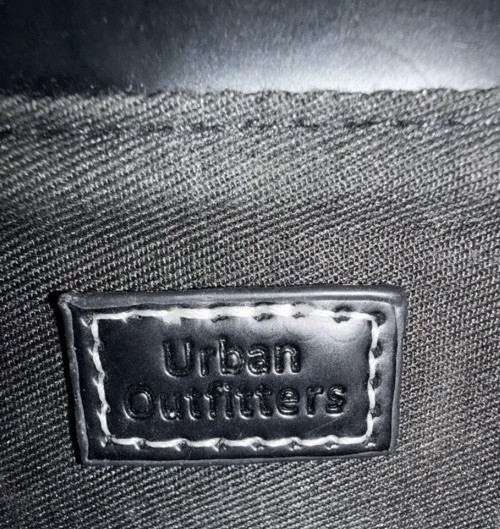 Urban Outfitters Envelope Crossbody Black Bag/ Structured W/White Stitching. EUC