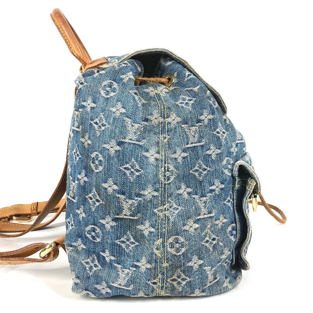 LOUIS VUITTON M95056 Sac Ado GM Backpack Monogram Denim Canvas blue