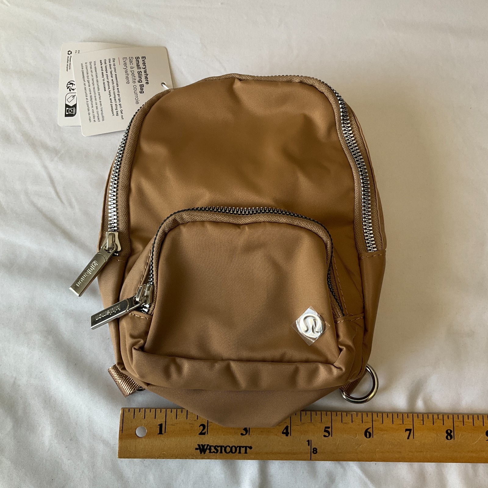 Lululemon Everywhere Small Sling Bag One Size Brown Zip