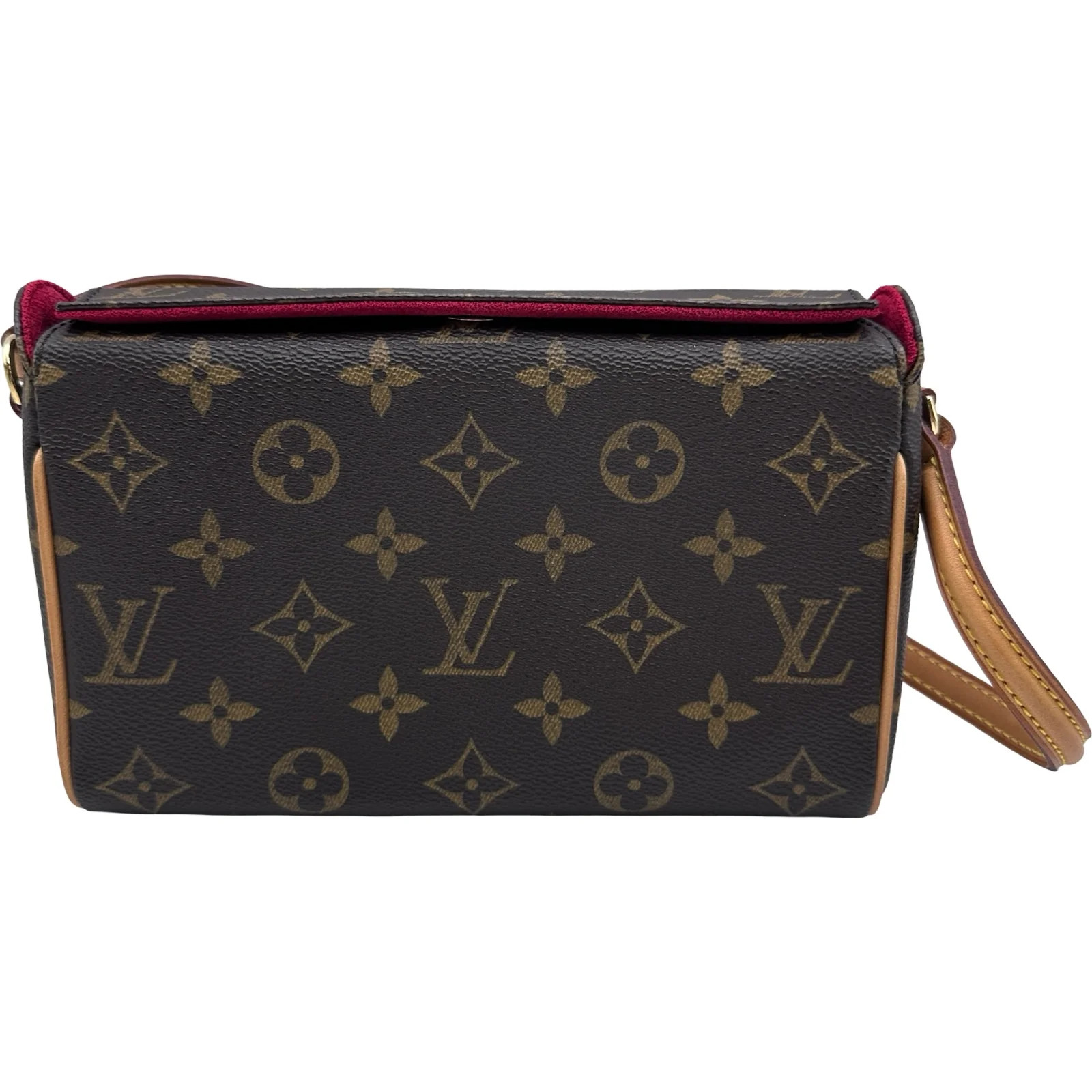 LOUIS VUITTON Recital Brown Monogram Canvas Handbag M51900 #OKB5325