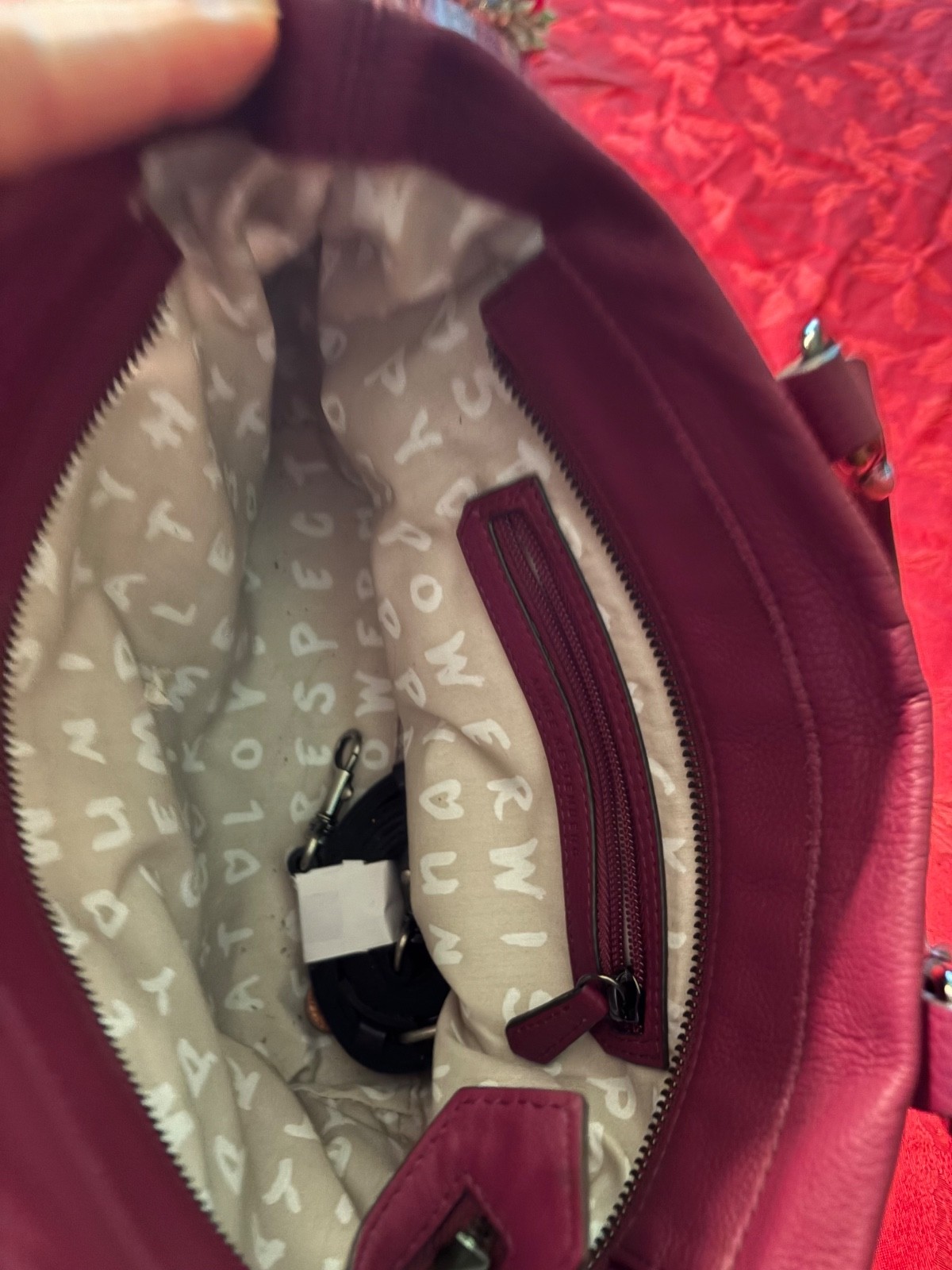 aimee kestenberg burgundy purse