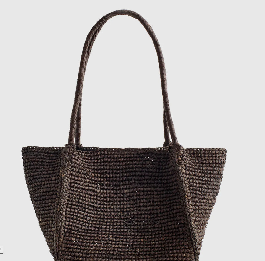 Madewell The Lexington Small Tote in Raffia