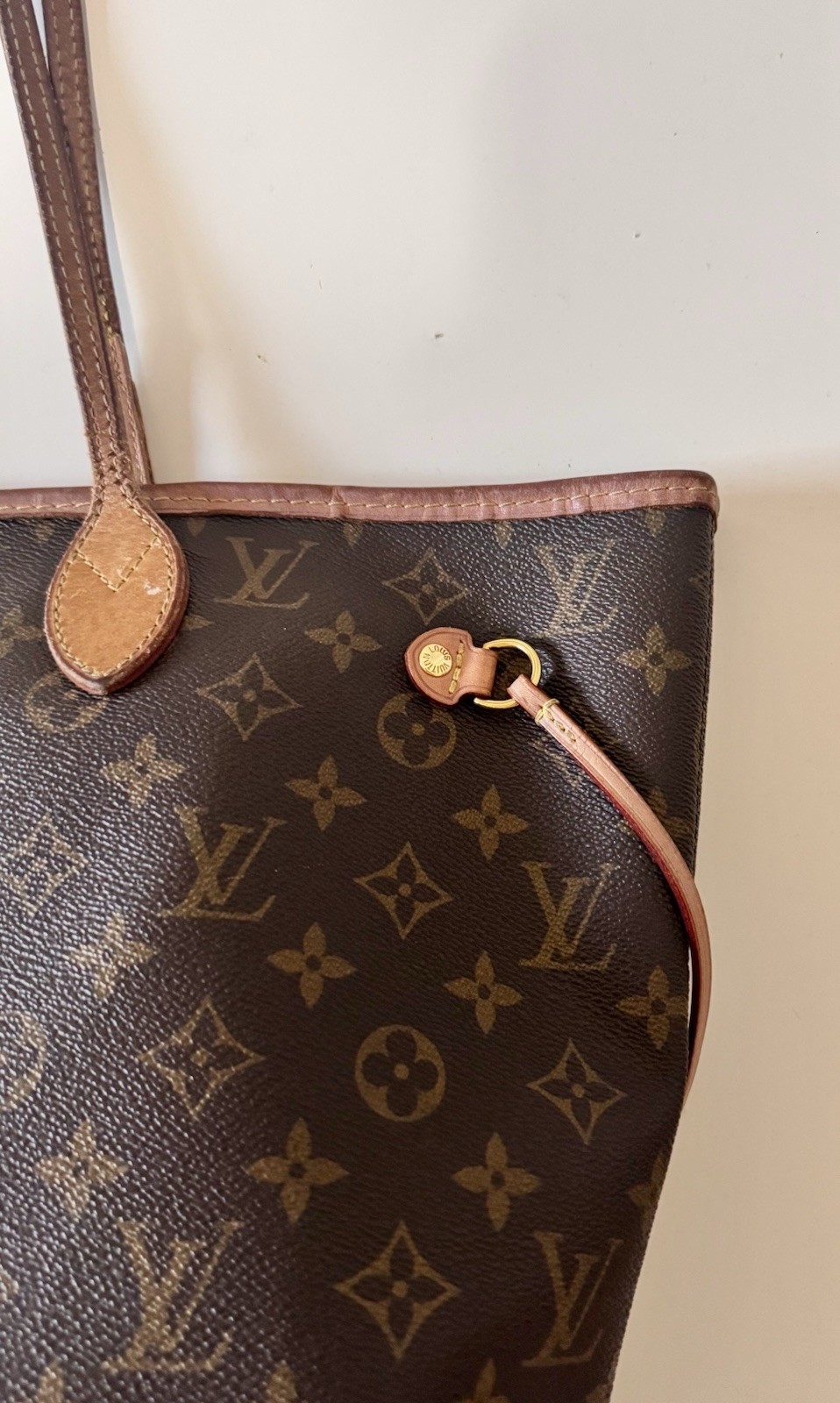 Louis Vuitton Neverfull Tote MM Brown Canvas Monogram