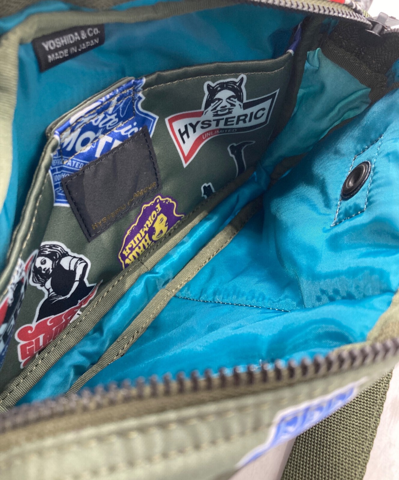 Hysteric Glamour×Porter Stickers Shoulder Bag Women Used Authentic