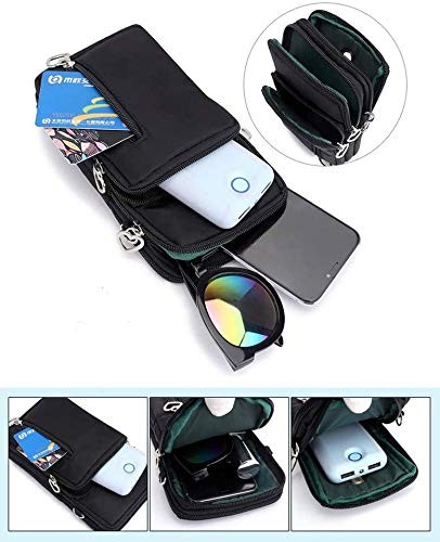 Cellphone Purse Wallet Cross Over Body Bag Shoulder Pouch Wristlet Armband fo…