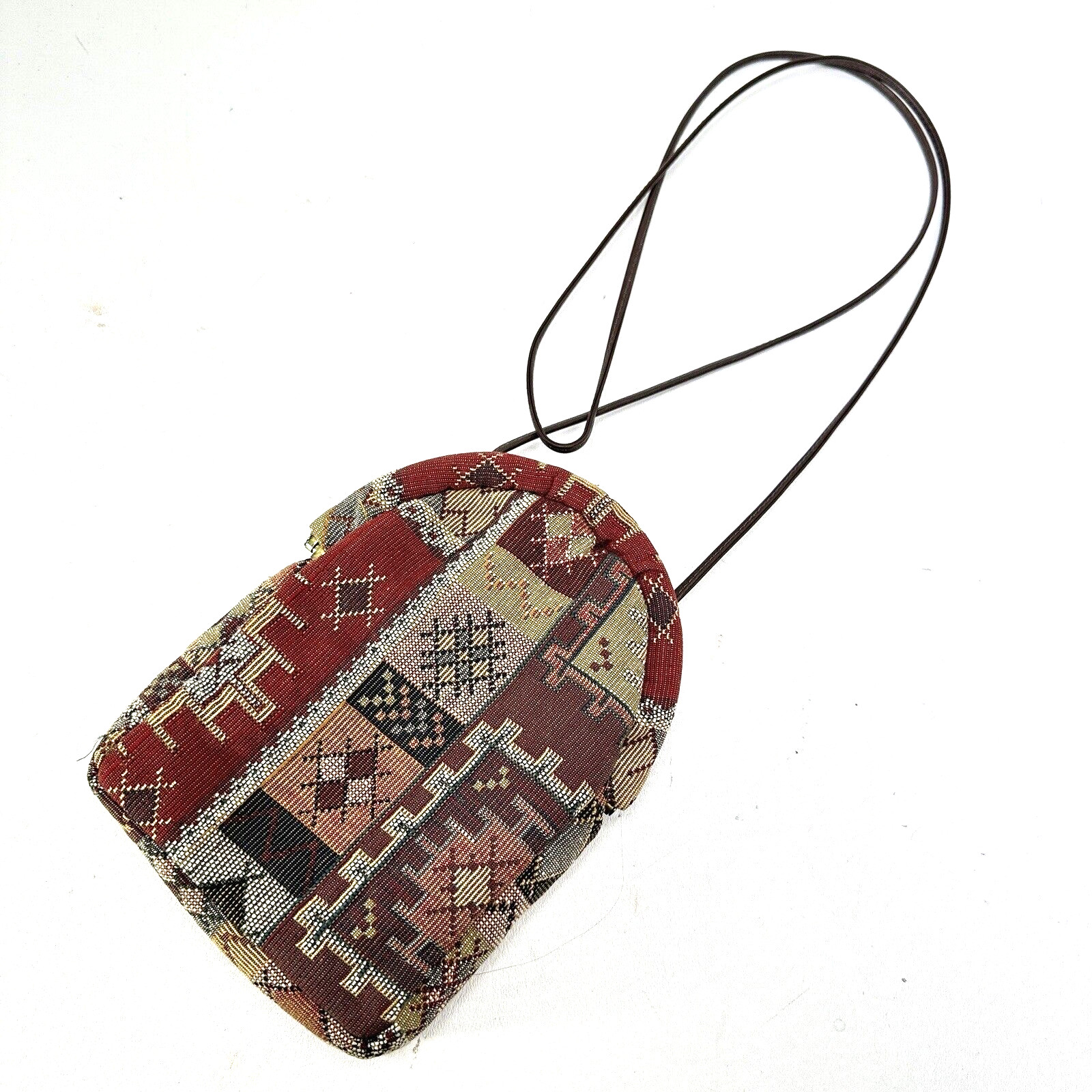 Southwestern Crossbody Purse Multicolor Tribal Tapestry Weave Lined Handbag Bag