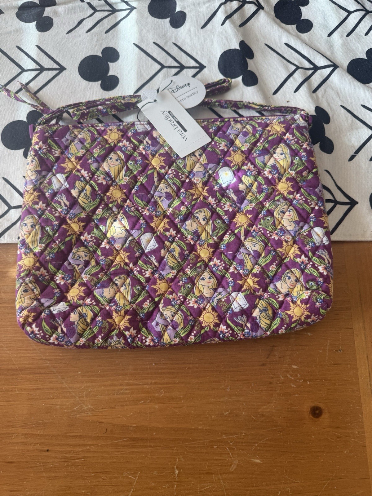 Vera Bradley Disney Large Hipster Rapunzel Climbing Ivy Cotton Crossbody Bag NWT