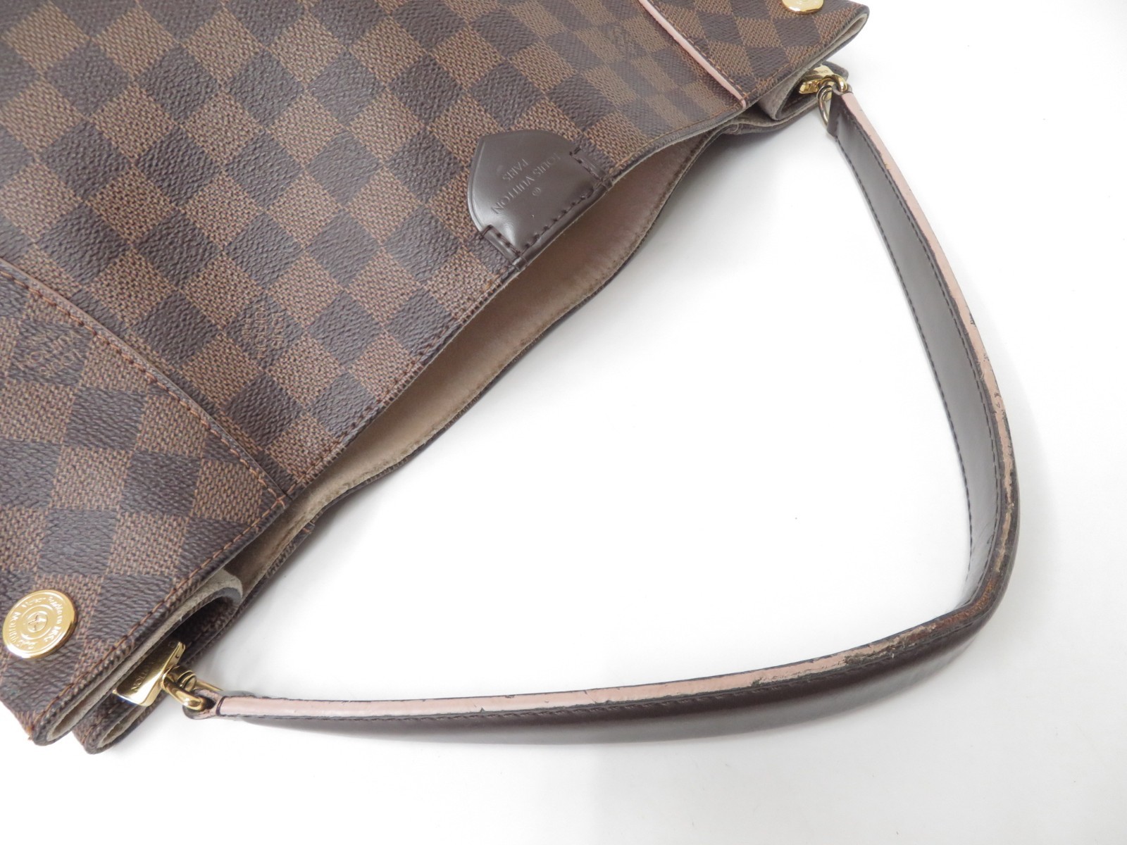Authentic Louis Vuitton Damier Ebene Caissa Hobo Shoulder Bag Handbag F#53072