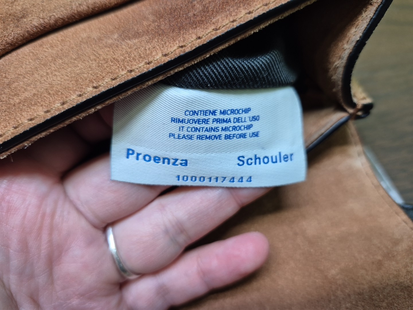 Proenza Schouler Tiny Kent Suede Shoulder Bag