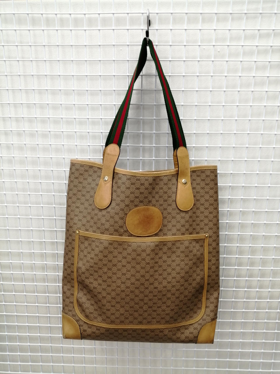 GUCCI Handbag 15.3 inch Beige Brown