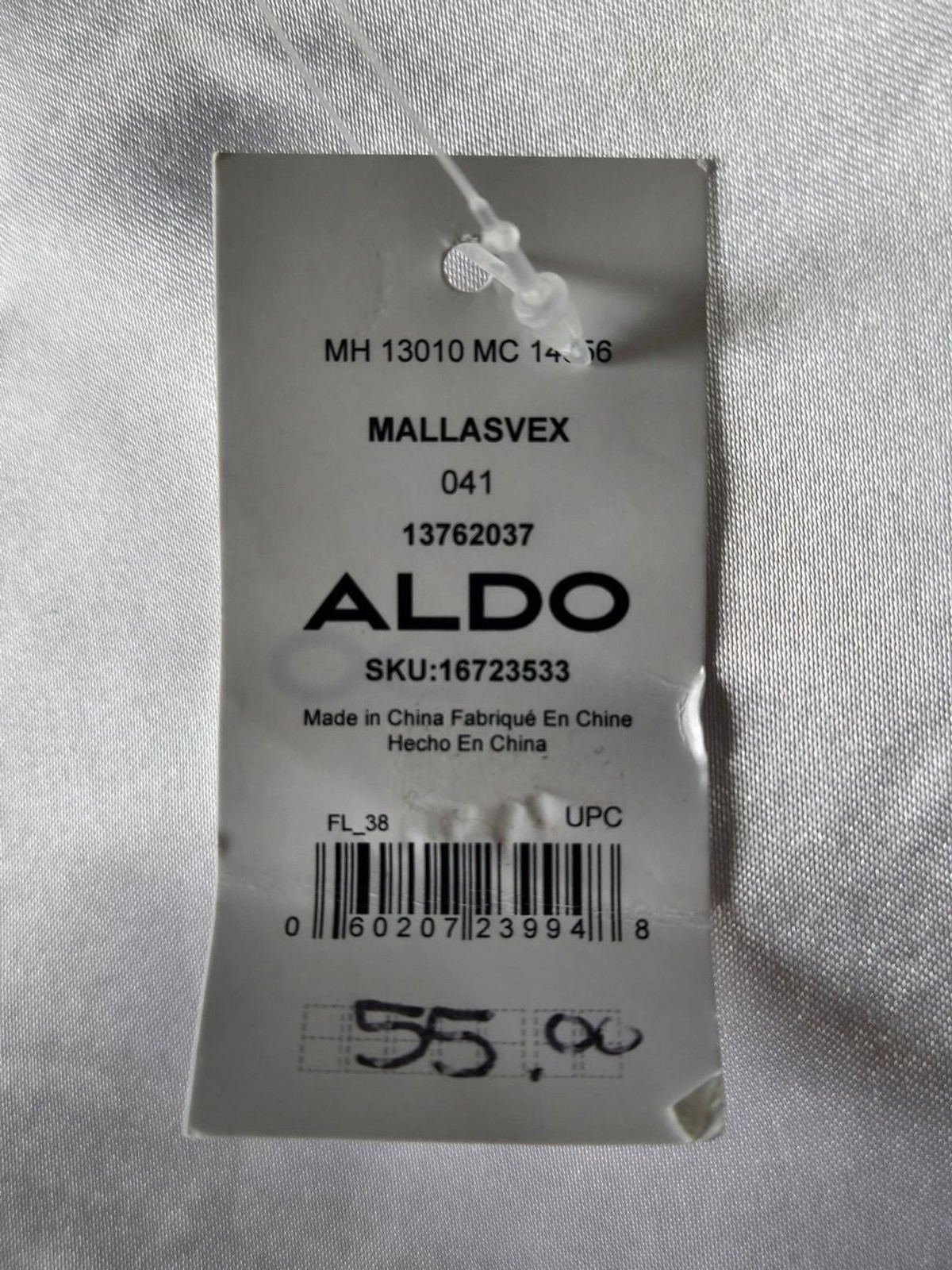 Aldo Mallasvex Silver Rhinestone Envelope Clutch Crossbody Evening Bag